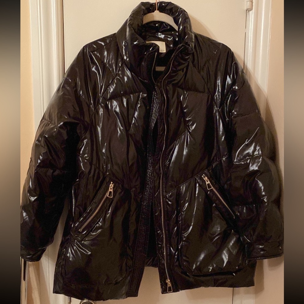 Nap Women Black Down Puffer Jacket M
